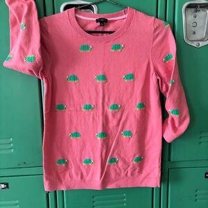 Talbots Embroidered Turtle Sweater
